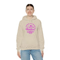 Mountains Women's Relaxed Hoodie (Hot Pink Logo) - Sweet Baby Jeez Teez