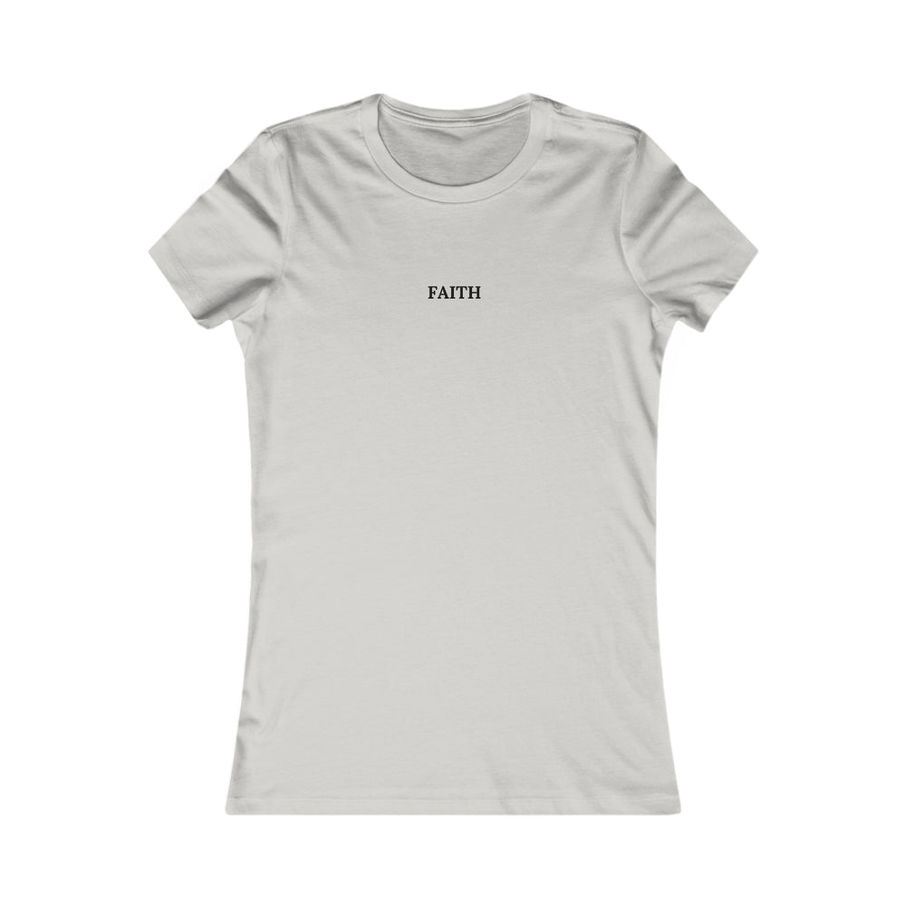 Have a Little Faith Women's Fitted Tshirt (Black Logo)