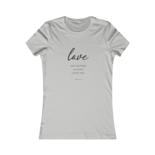 Love Women's Fitted Tshirt (Black Logo) - Sweet Baby Jeez Teez