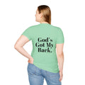 God's Got My Back Women's Relaxed/Plus Tshirt (Black Back Logo) - Sweet Baby Jeez Teez