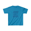 Jesus Saves Bruh Boys Tshirt (Navy Blue Logo)