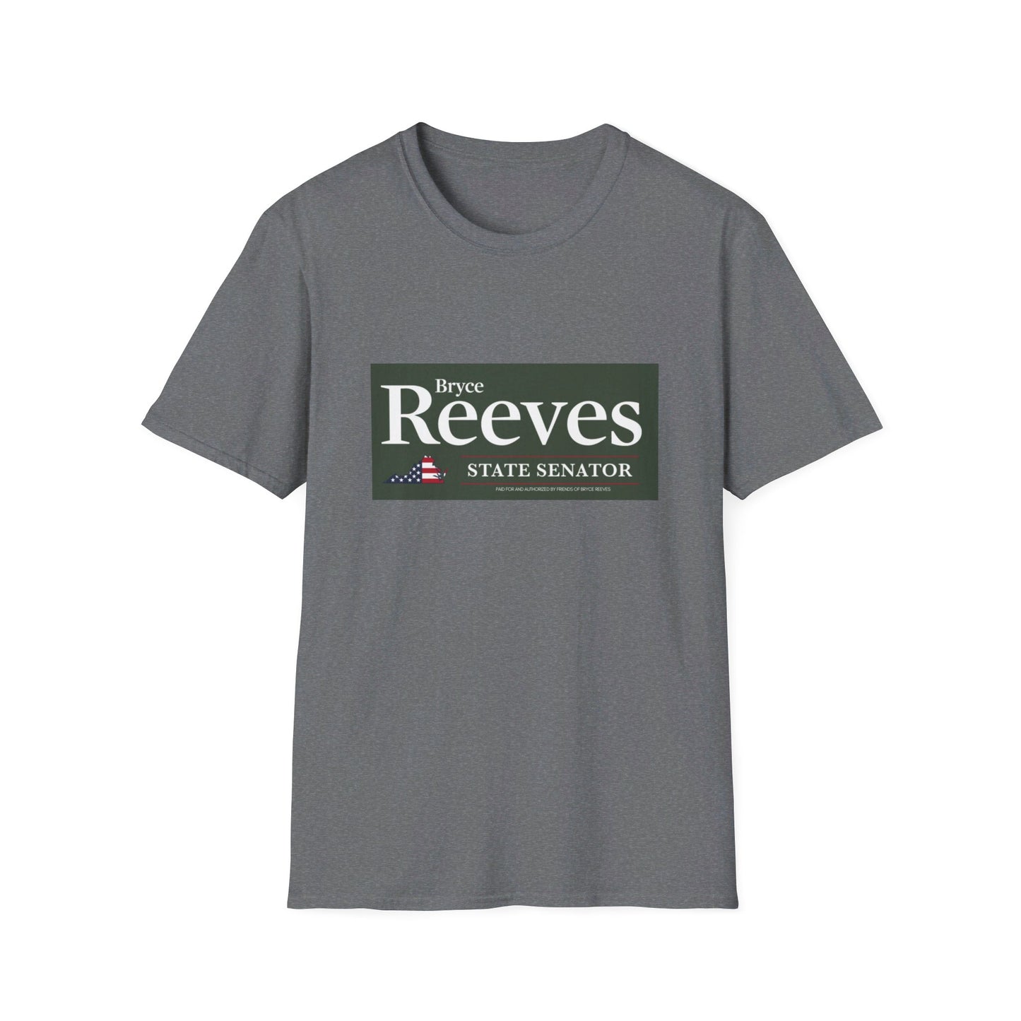 Senator Bryce Reeves Men's Tshirt (Army Green Logo) - Sweet Baby Jeez Teez