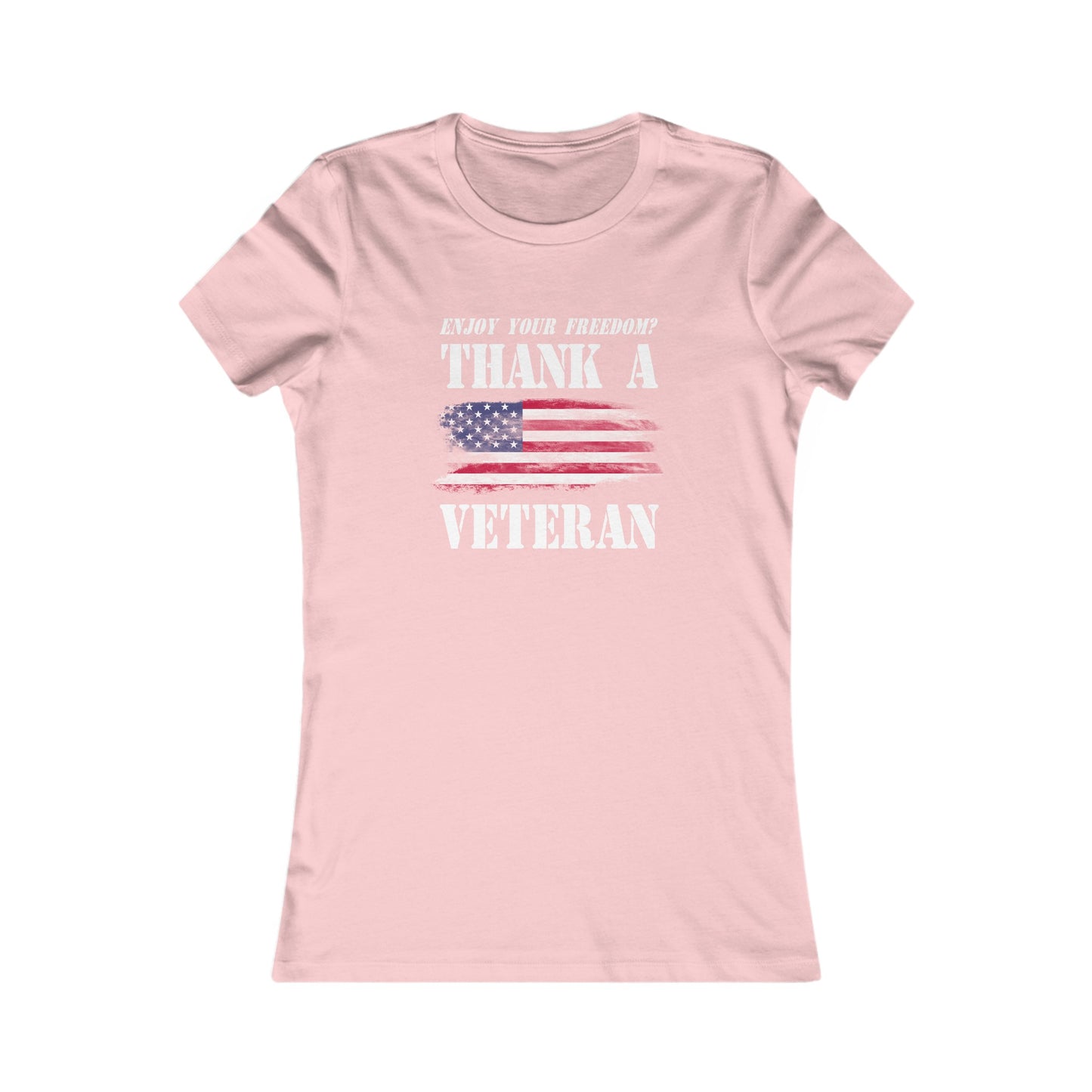 Enjoy Your Freedom Women's Fitted Tshirt (MM Flag Logo) - Sweet Baby Jeez Teez