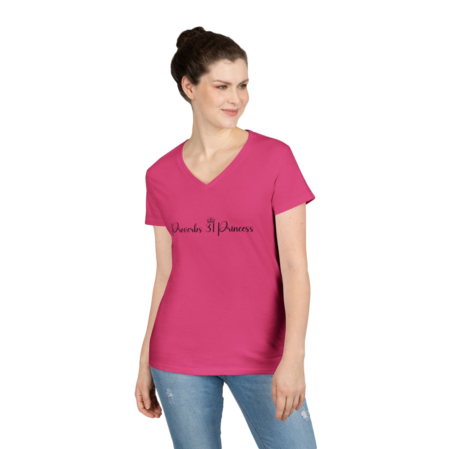 Proverbs 31 Princess Women's Semi-Fitted  V-neck Tshirt