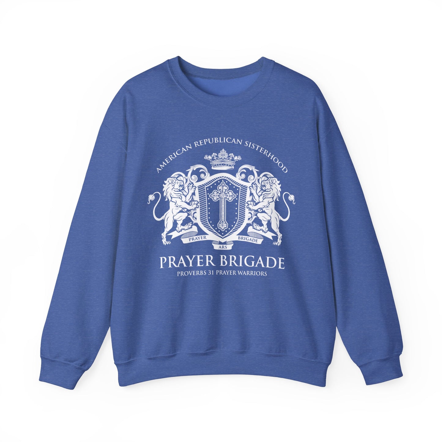 ARS Prayer Brigade UNISEX Sweatshirt (White Logo)