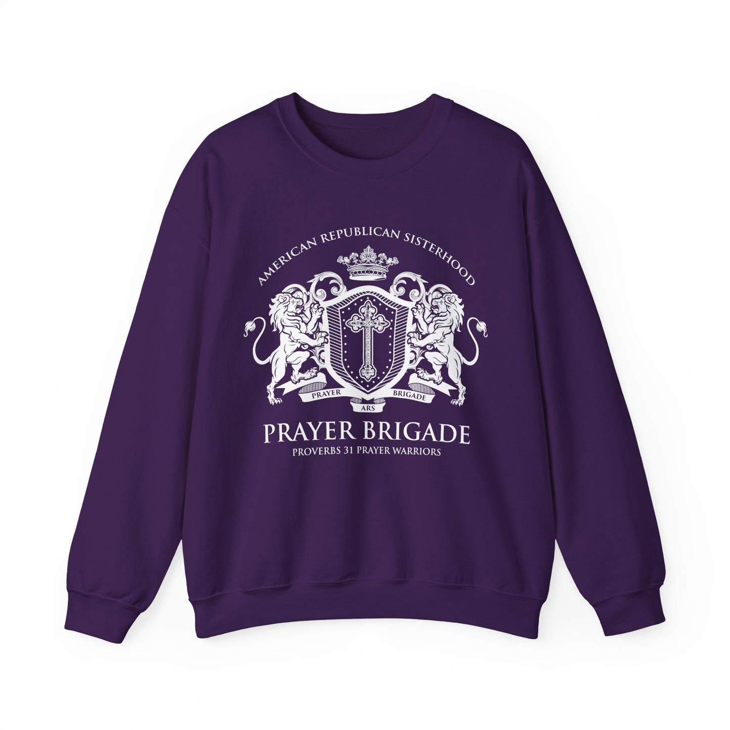 ARS Prayer Brigade UNISEX Sweatshirt (White Logo)