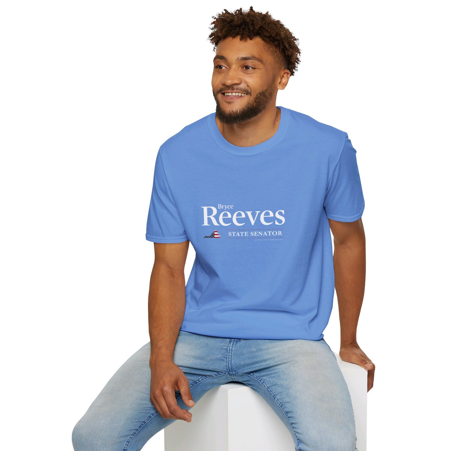 Senator Bryce Reeves Unisex Soft Tshirt (White Logo) - Sweet Baby Jeez Teez