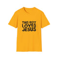 This Boy Loves Jesus Men's Tshirt