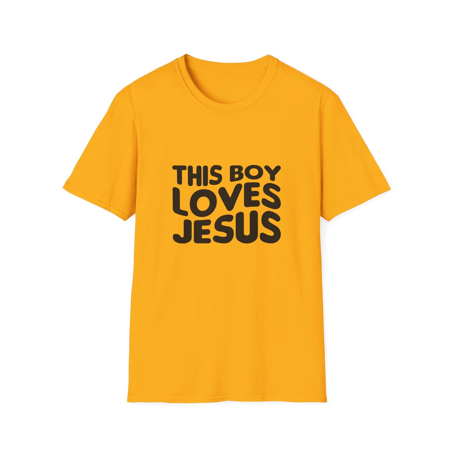 This Boy Loves Jesus Men's Tshirt