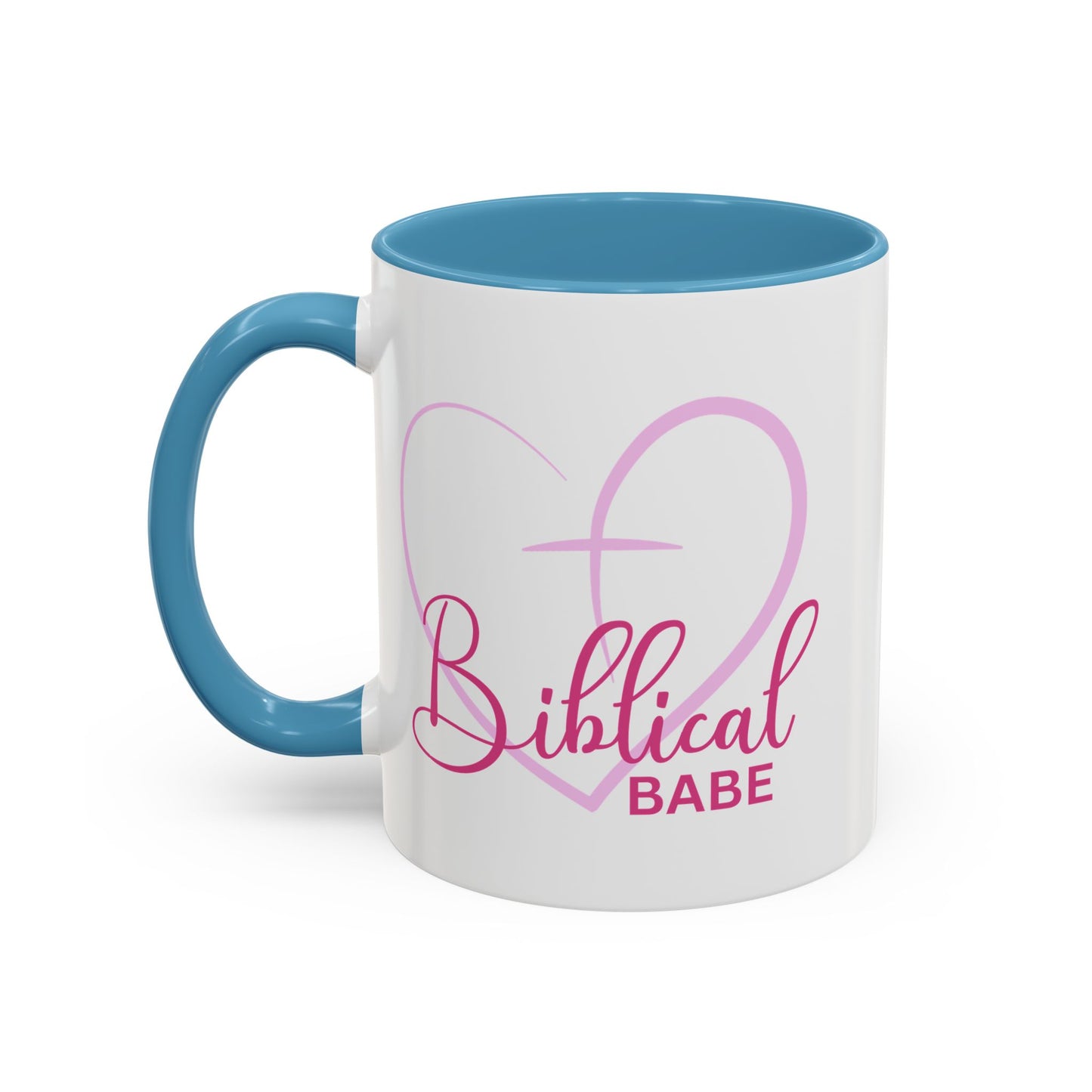 Biblical Babe Coffee Mug w/ Accent Color - Sweet Baby Jeez Teez