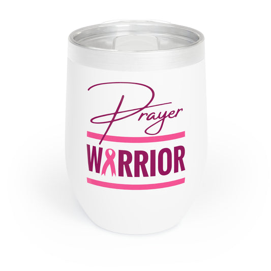 Breast Cancer Prayer Warrior Wine Tumbler