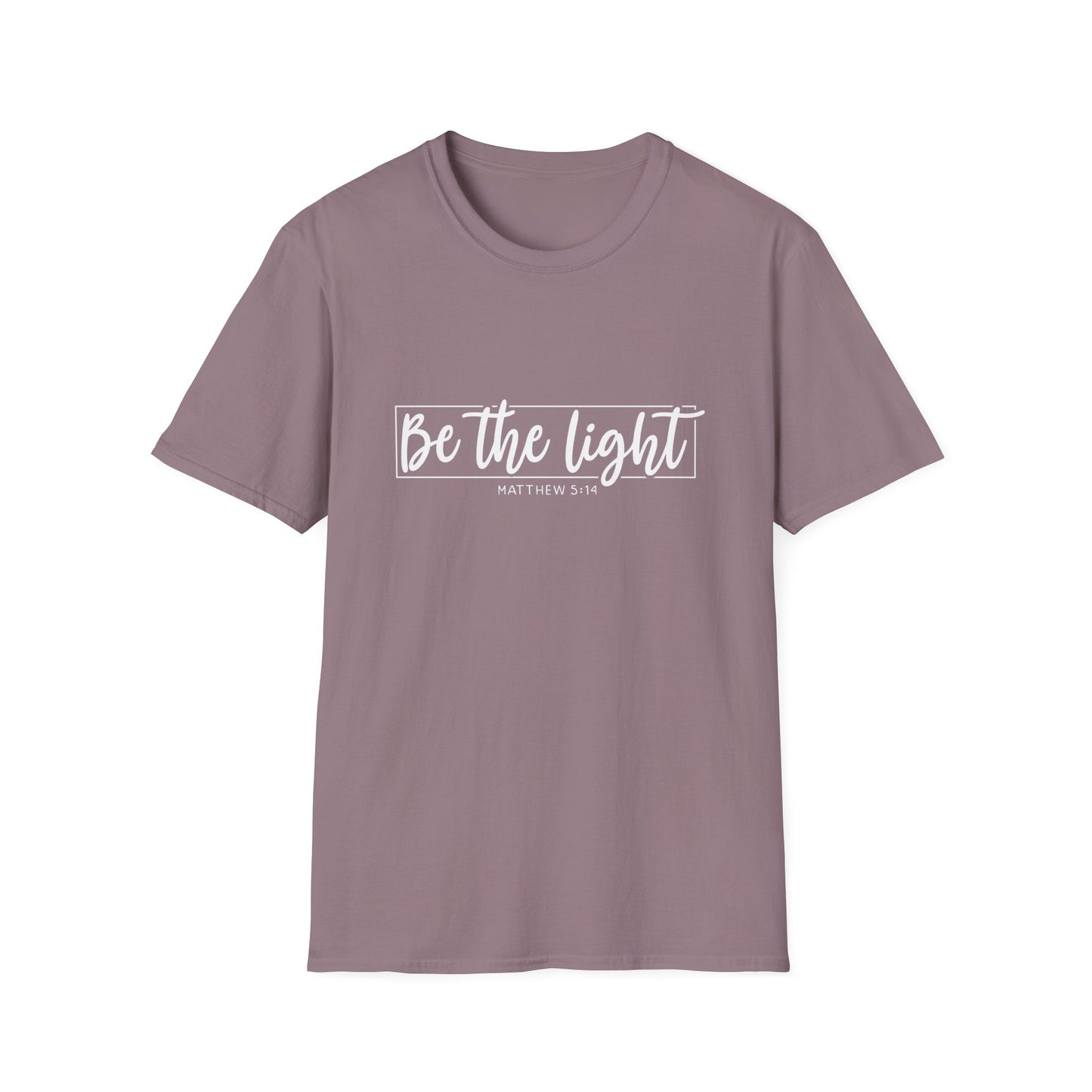 Be the Light Womens Relaxed/Plus Tshirt (White Logo)