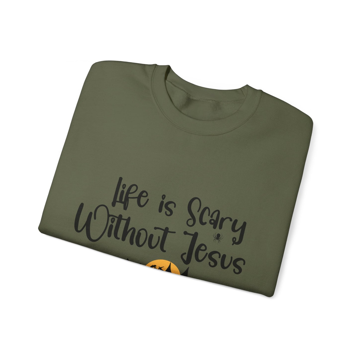 Life is Scary Women's Relaxed Sweatshirt - Sweet Baby Jeez Teez