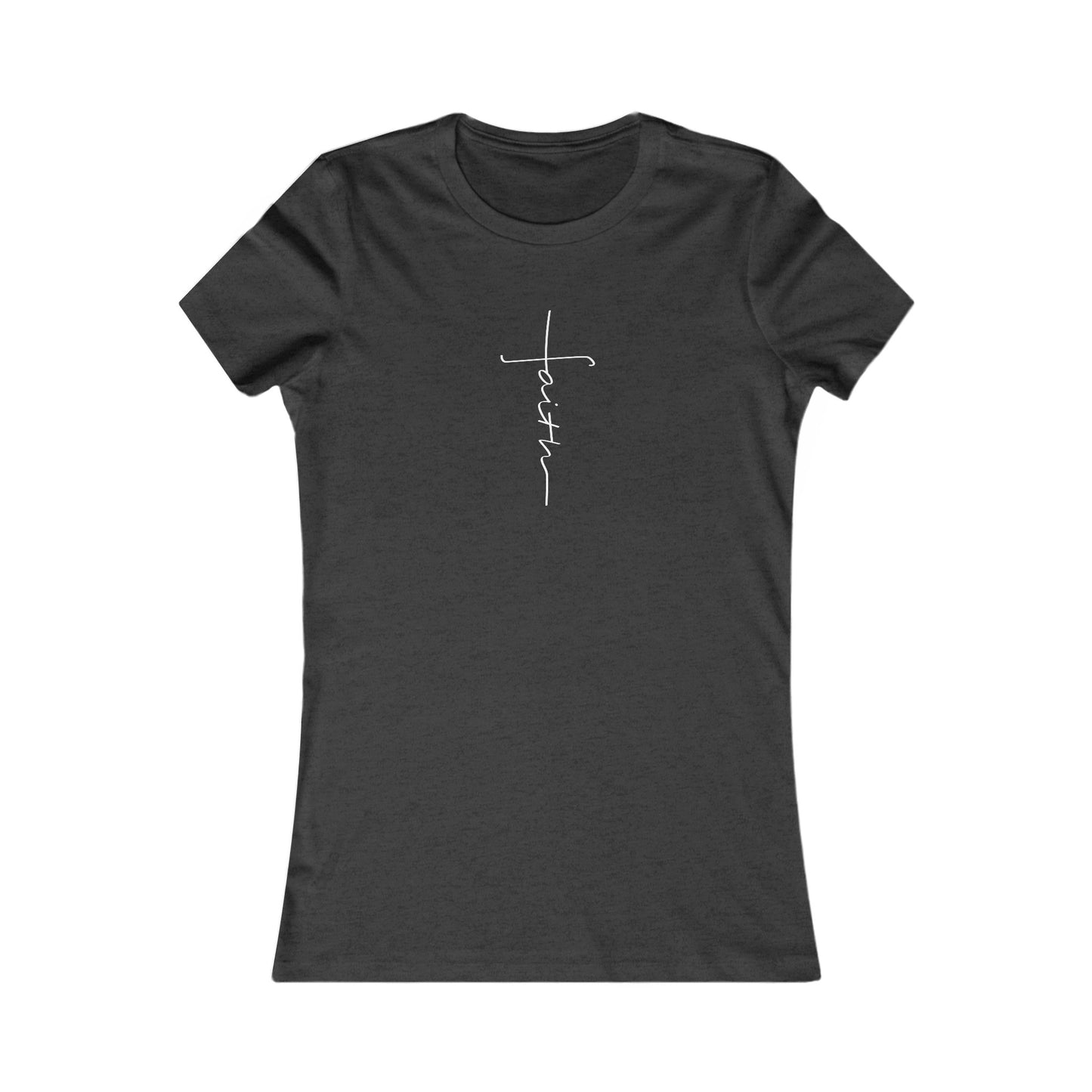 Cross Made From Faith Women's Fitted Tshirt (White)