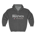 Bryce Reeves Unisex Full-Zip Hoodie (White Logo)