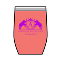 ARS Hot Pink Logo Wine Tumbler, 12oz