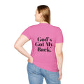 God's Got My Back Women's Relaxed/Plus Tshirt (Black Back Logo) - Sweet Baby Jeez Teez