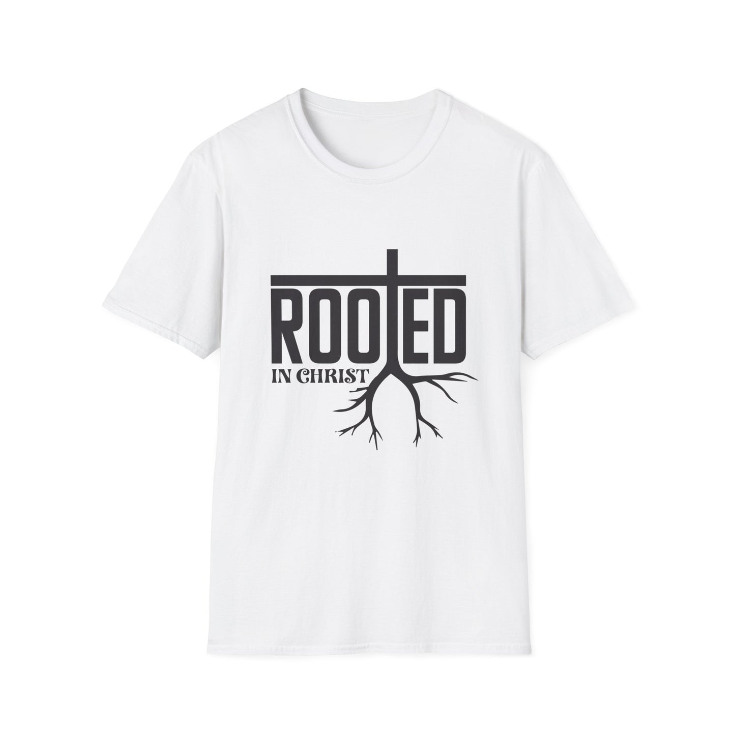 Rooted Men's Tshirt (Black Logo)