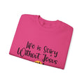 Life is Scary Women's Relaxed Sweatshirt - Sweet Baby Jeez Teez