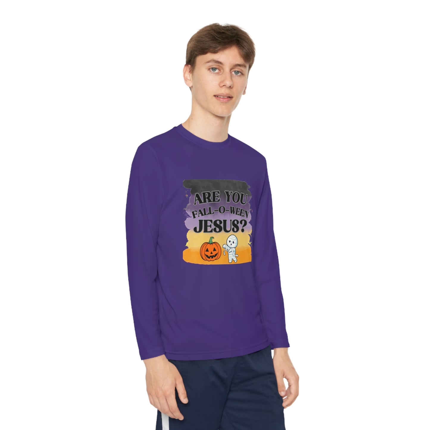 Fall-O-Ween Kids Unisex Long Sleeve Tshirt - Sweet Baby Jeez Teez