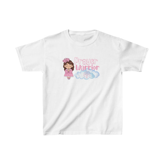 Prayer Warrior on Clouds Girls Tshirt