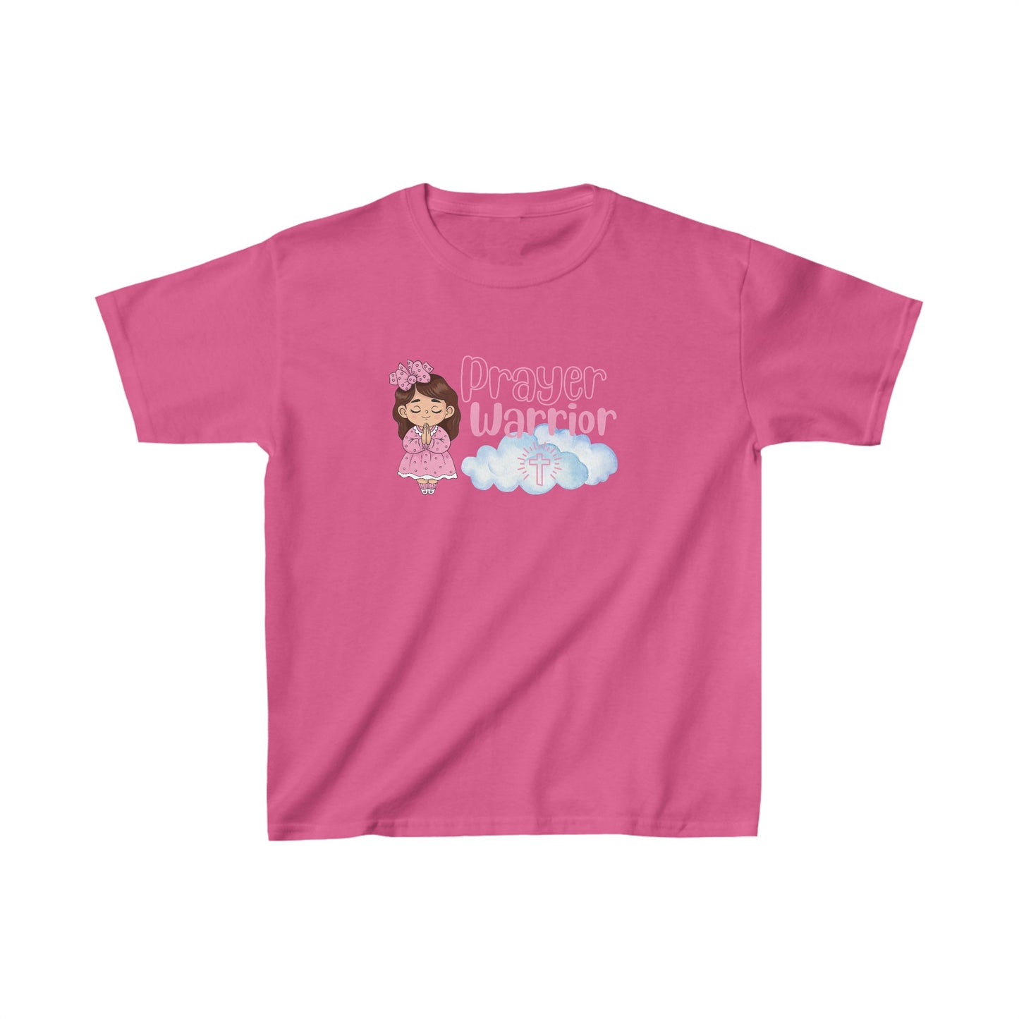 Prayer Warrior on Clouds Girls Tshirt