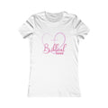 Biblical Babe Women's Fitted Tshirt (Pink Heart Logo) - Sweet Baby Jeez Teez