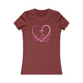 Biblical Babe Women's Fitted Tshirt (Pink Heart Logo) - Sweet Baby Jeez Teez