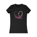 Biblical Babe Women's Fitted Tshirt (Pink Heart Logo) - Sweet Baby Jeez Teez