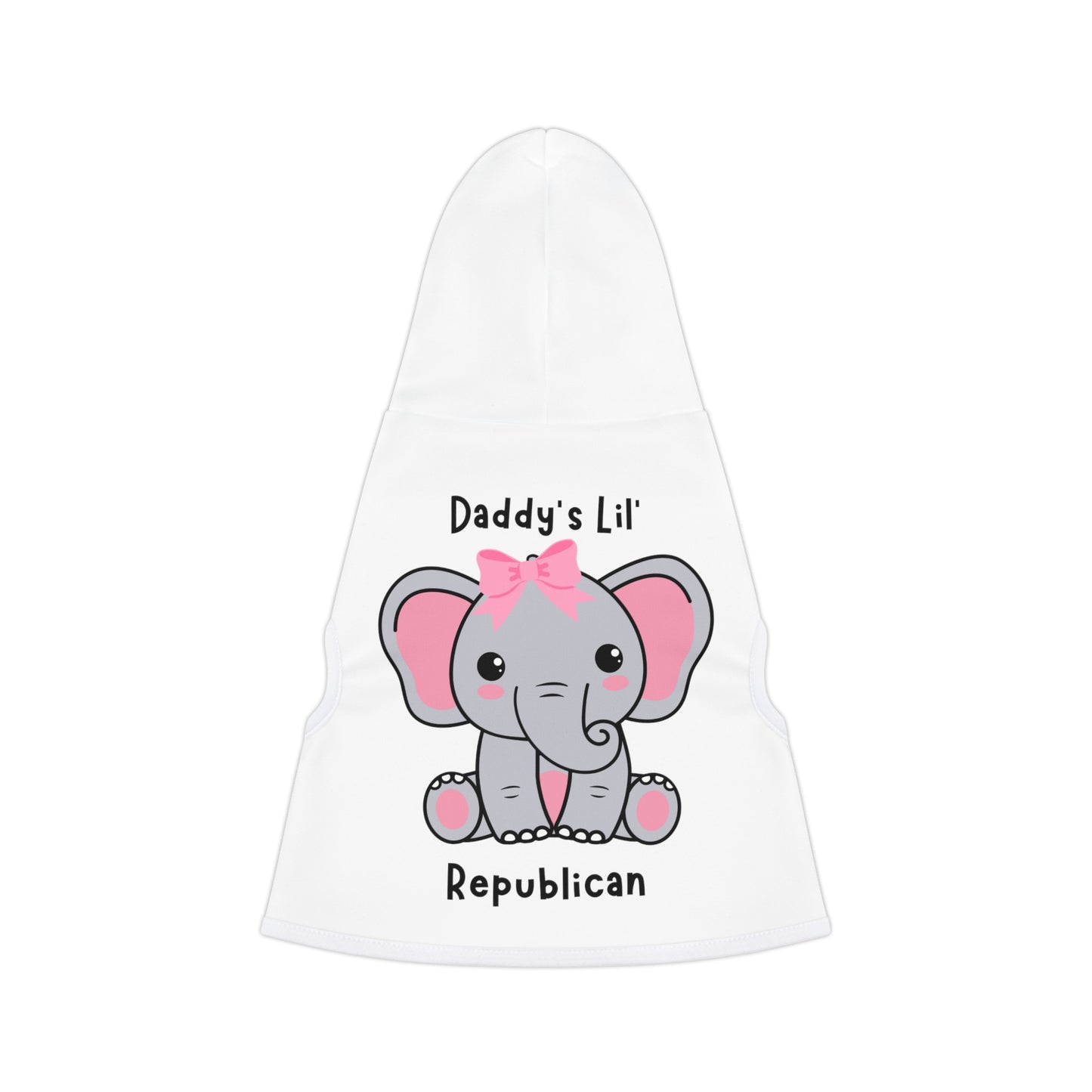 Daddy's Lil Republican Pet Hoodie (Pink Logo)