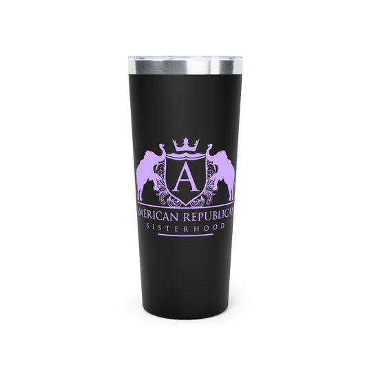 ARS T Lilac Logo Copper Vacuum Insulated Tumbler, 22oz