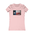 Women's Howdy Dammit Fitted Tshirt (AGGIE - TX Flag Logo)