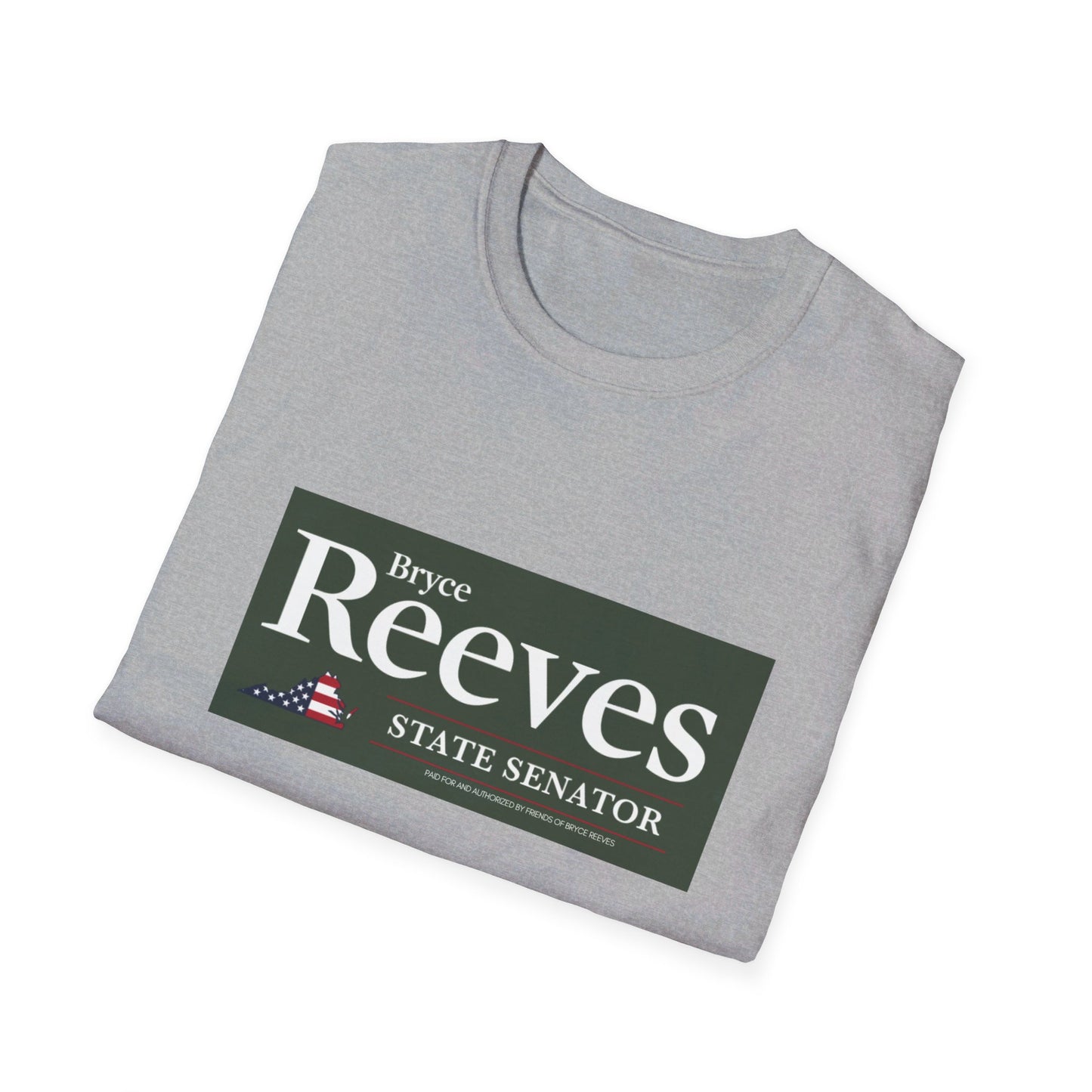 Senator Bryce Reeves Men's Tshirt (Army Green Logo) - Sweet Baby Jeez Teez