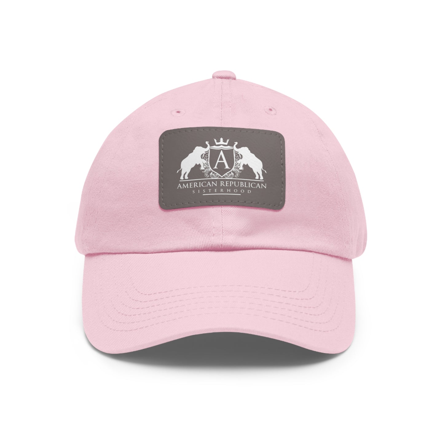 Women's Dad Hat with Leather Patch (ARS - White Logo) - Sweet Baby Jeez Teez