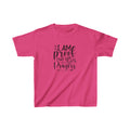 I Am Proof Kid's Unisex Tshirt (Black Logo)