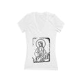 Orthodox Icon Women's Deep V Tshirt (Black Logo)