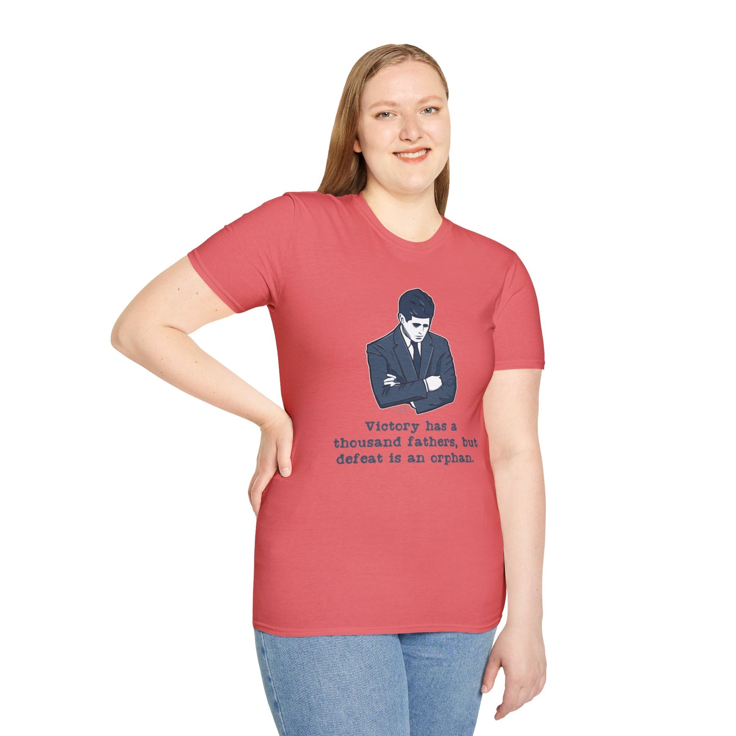 JFK Thousand Fathers Women's Relaxed/Plus Tshirt (IW Blues Logo) - Sweet Baby Jeez Teez