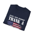 Enjoy Your Freedom Men's Tshirt (MM Flag Logo) - Sweet Baby Jeez Teez