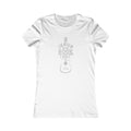 Jesus is My Rock Womens Fitted Tshirt (Light Gray Logo)