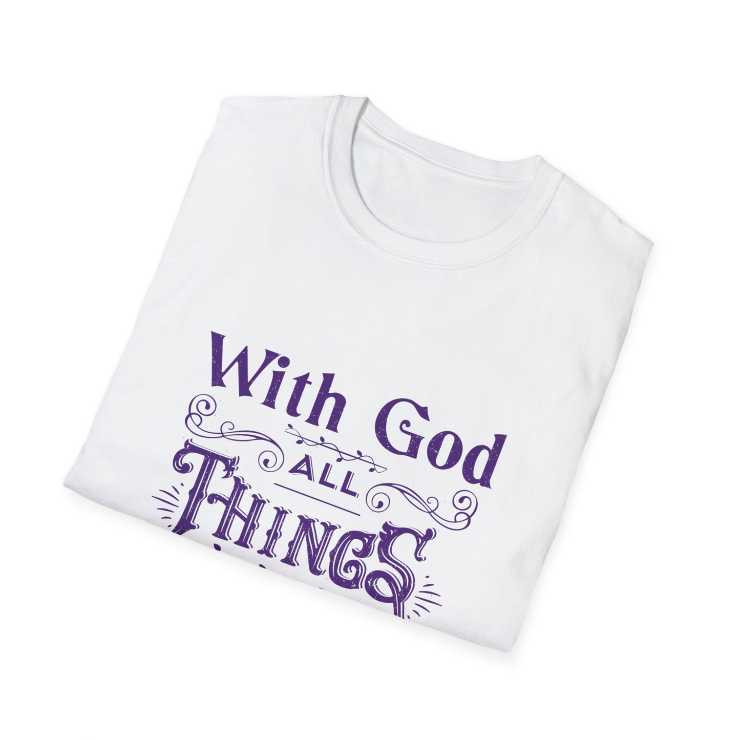 All Things Womens Relaxed/Plus Tshirt (Purple Logo)