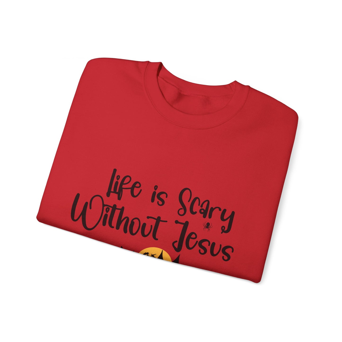 Life is Scary Women's Relaxed Sweatshirt - Sweet Baby Jeez Teez