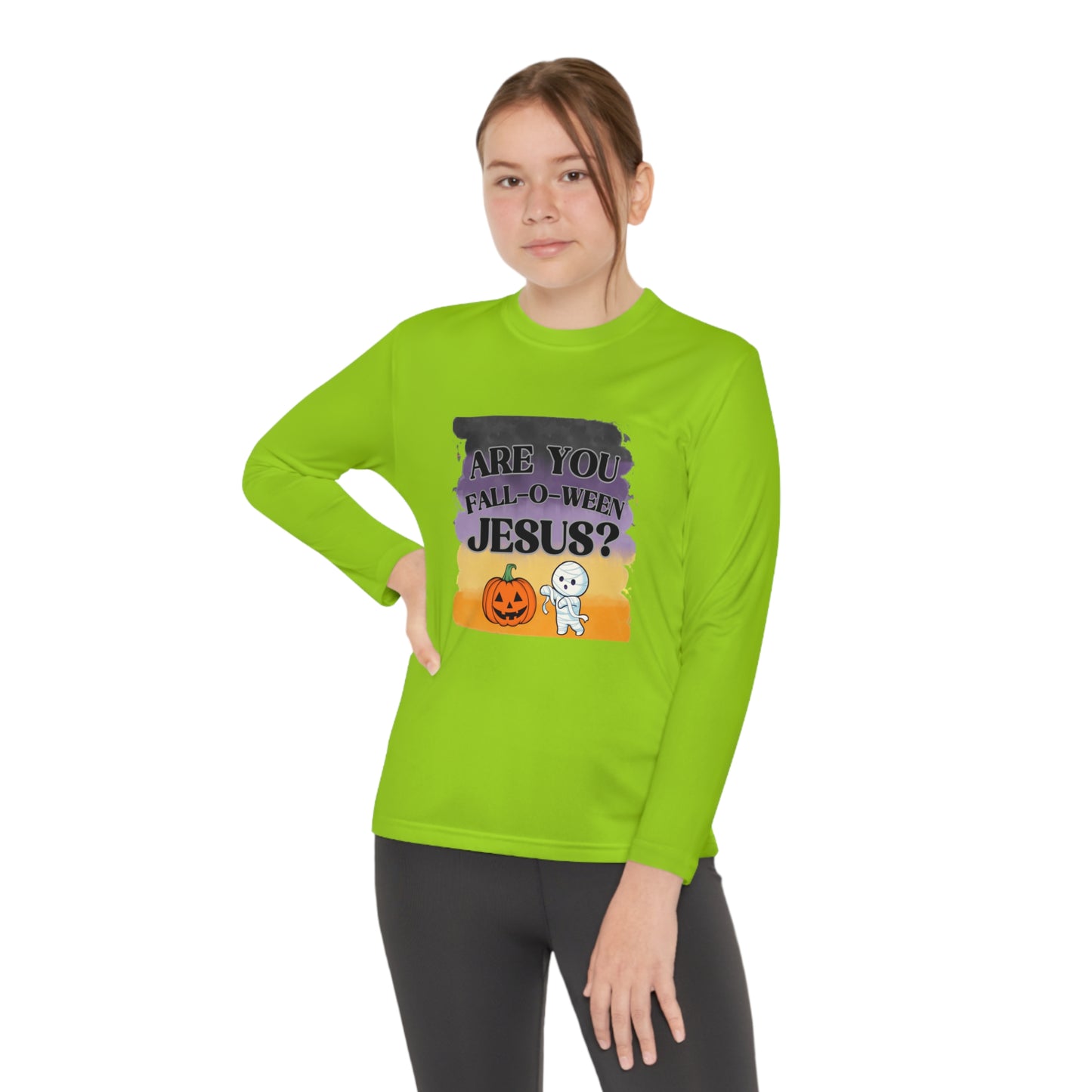 Fall-O-Ween Kids Unisex Long Sleeve Tshirt - Sweet Baby Jeez Teez