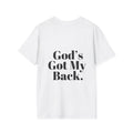 God's Got My Back Women's Relaxed/Plus Tshirt (Black Back Logo) - Sweet Baby Jeez Teez