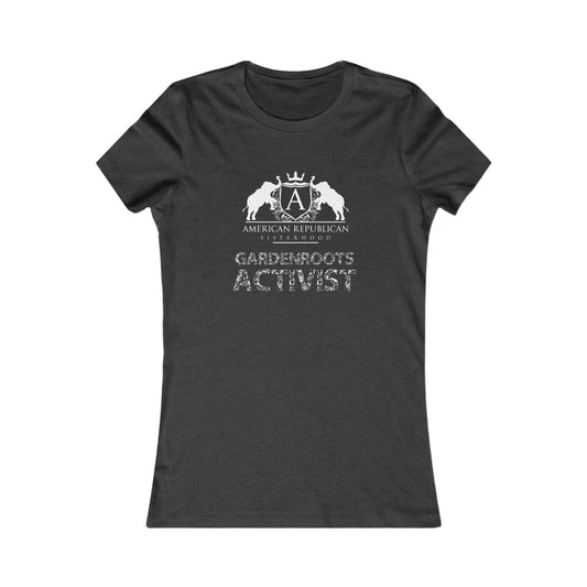 Gardenroots Activist Women's Fitted Tshirt (ARS - White Logo) - Sweet Baby Jeez Teez