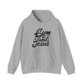 Gym and Jesus Men's Hoodie (Black Logo)