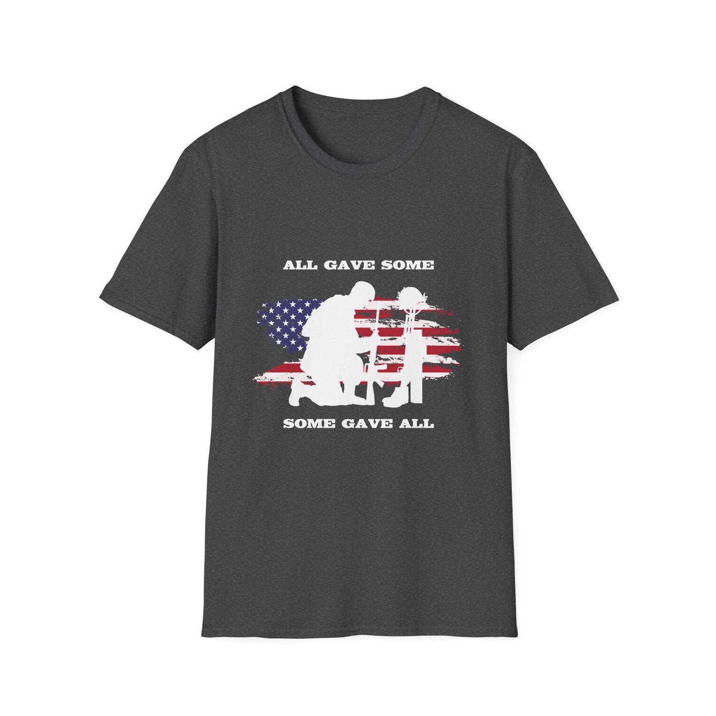 Some Gave All Women's Relaxed/Unisex Tshirt (MM White Logo) - Sweet Baby Jeez Teez