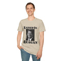 Raised on Reagan Men's Tshirt (Black Logo) - Sweet Baby Jeez Teez