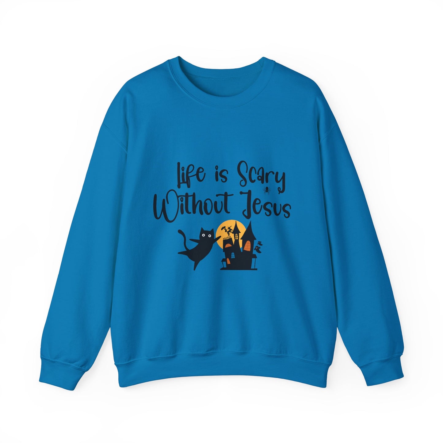 Life is Scary Women's Relaxed Sweatshirt - Sweet Baby Jeez Teez