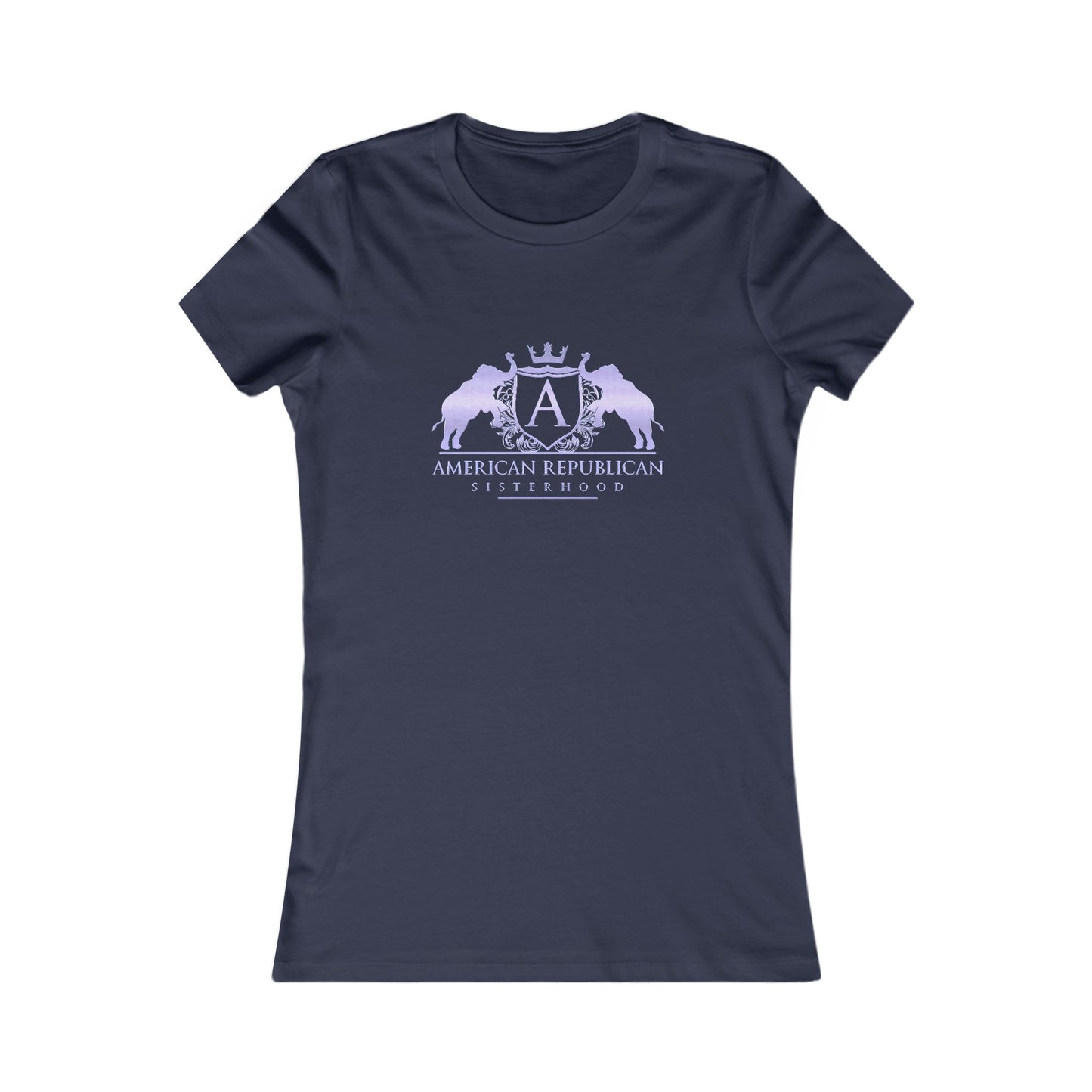 ARS Logo Women's Tshirt ("Metallic" Lilac Logo)