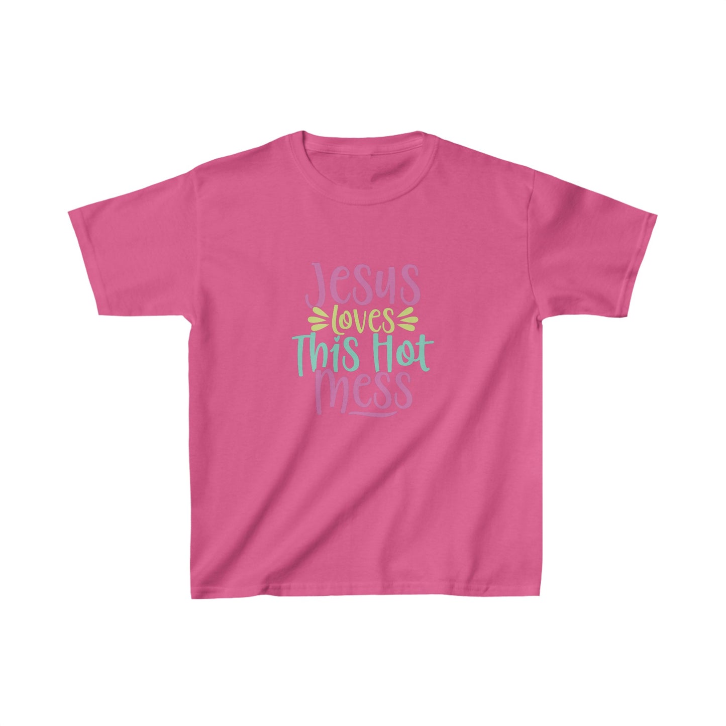 Hot Mess Girls Tshirt (Multi Logo) - Sweet Baby Jeez Teez